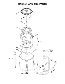 Part Location Diagram of WPW10556325 Whirlpool Ring Tub