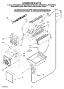 ICEMAKER PARTS, OPTIONAL PARTS Diagram and Parts List for MFF2558VEQ10  Maytag Refrigerator