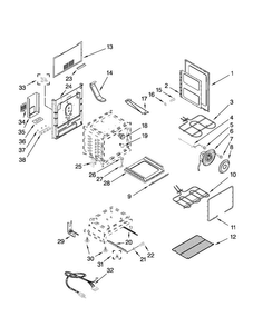 Oven Parts Diagram and Parts List for JDR8880RDB10  Jenn-Air Range