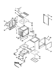 Chassis Parts Diagram and Parts List for MGR8880AB0  Maytag Range