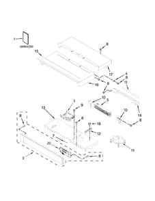 Control Panel Parts Diagram and Parts List for MEW9530AB02  Maytag Wall Oven