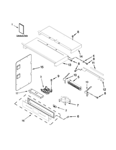 Control Panel Parts Diagram and Parts List for JMW2427DS00  Jenn-Air Microwave
