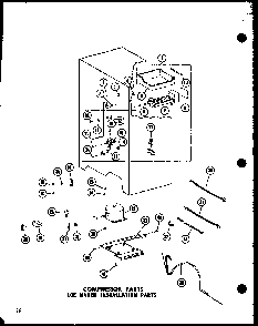 Compressor Parts Ice Maker Installation Parts Diagram and Parts List for SRI-22E-A-P74870-11WA  Amana Refrigerator