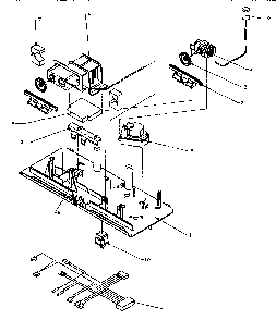 Control Panel Diagram and Parts List for TB18RL-P1184608WL  Amana Refrigerator