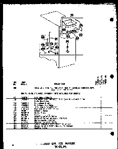 Add On Ice Maker 16 Cu. Ft. Diagram and Parts List for T16J-P60236-9W  Amana Refrigerator