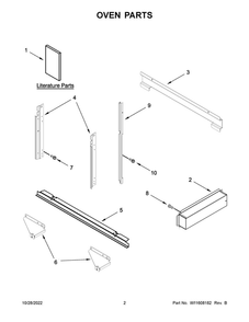 Oven Parts 2 Diagram and Parts List for JMC2427LM00  Maytag Microwave