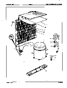Unit Compartment & System Diagram and Parts List for RC10H E8S00 Maytag Refrigerator
