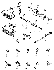 Power Cord And Wire Terminals Diagram and Parts List for NA6621W33821  Speed Queen Washer