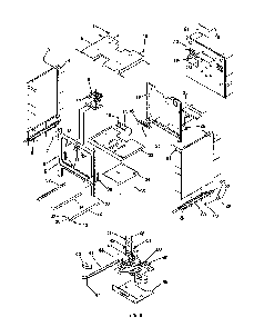 Cabinet Diagram and Parts List for ARG7301W-P1143330NW  Amana Range