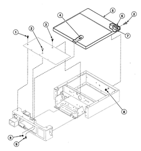 Cabinet Top Diagram and Parts List for SSE907WF1500  Speed Queen Dryer