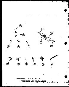 Section 10 Diagram and Parts List for LW3303W P1164316WW Amana Washer