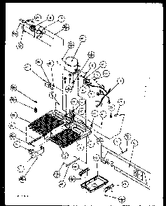 Compressor Diagram and Parts List for 85161W-P1117111WW  Amana Refrigerator