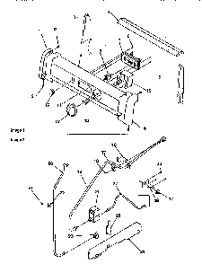 Backguard And Gas Supply Diagram and Parts List for ARG7301L-P1143328NL  Amana Range