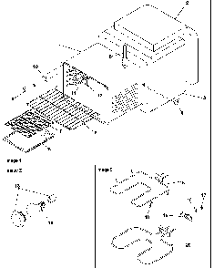 Cavity Diagram and Parts List for ARR3400L-P1143679NL  Amana Range
