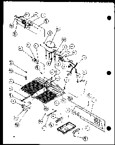 Unit Diagram and Parts List for BL20QW-P1125503WW  Amana Refrigerator
