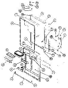 Refrigerator Door Diagram and Parts List for BW20K-P7812501W  Amana Refrigerator