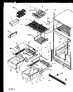 Section 3 Diagram and Parts List for TS18R2G-P1158311WG  Amana Refrigerator