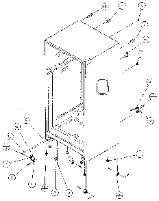 Cabinet Parts Diagram and Parts List for 85378-P1117202W  Amana Refrigerator