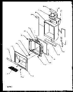 Ice And Water Cavity Diagram and Parts List for 2599CIWEL-P1170601WL  Amana Refrigerator