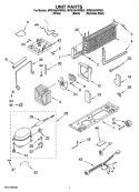 UNIT PARTS Diagram and Parts List for MTB1854VRB01  Maytag Refrigerator