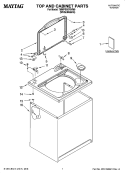 Part Location Diagram of W10155441 Whirlpool FEATURE SHEET