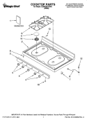 Part Location Diagram of WP98017461 Whirlpool Range Burner Cap (Black)