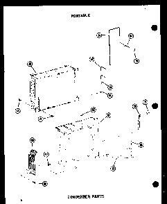 Condenser Parts Diagram and Parts List for 6-SPMW P54972-13R Amana Air Conditioner