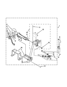 Burner Assembly Diagram and Parts List for MLE20PDBZW1  Maytag Washer Dryer Combo