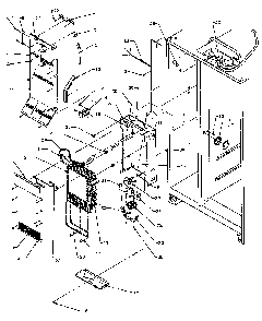 Freezer Evaporator And Air Handling Diagram and Parts List for SS22NBW-P1162706WW  Amana Refrigerator