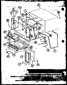 Antenna/temperature Probe Diagram and Parts List for RS40 P76695-19M Amana Microwave