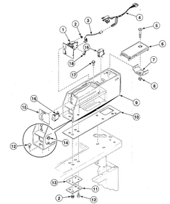 Meter Case Diagram and Parts List for SWT421LM  Speed Queen Washer