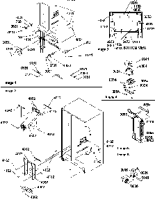 Drain System, Rollers, And Evaporator Assy Diagram and Parts List for SRD327S3W-P1307105WW  Amana Refrigerator