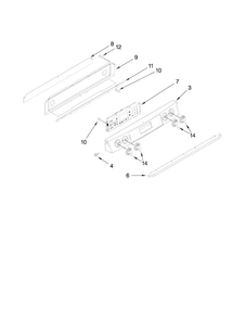 Control Panel Parts Diagram and Parts List for JDS9860CDS00  Jenn-Air Range