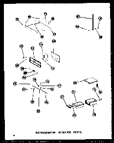 Refrigerator Interior Parts Diagram and Parts List for SRI19W-C-P60340-37WC  Amana Refrigerator