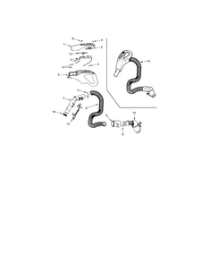 Hose Diagram and Parts List for 11629915900  Kenmore Canister Vacuum