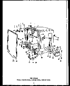 Section 13 Diagram and Parts List for DCS211-1H-OA  Caloric Dishwasher