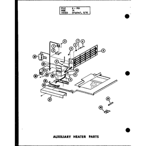 Diagram 1 Diagram and Parts List for D54444-6 P54444-6C Amana Air Conditioner