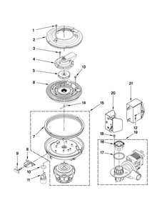 Part Location Diagram of WPW10212444 Whirlpool Housing
