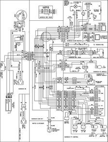 Wiring Information Diagram and Parts List for AFF2534FEW0  Amana Refrigerator