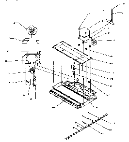 Compressor Compartment Diagram and Parts List for TR25S5L-P1196401WL  Amana Refrigerator