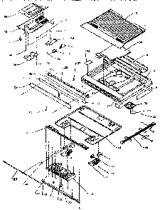 Divider Block Diagram and Parts List for TG18S3L-P1194601W  Amana Refrigerator