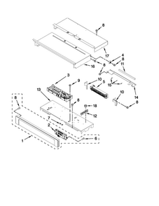 Control Panel Parts Diagram and Parts List for MEW7627AB00  Maytag Wall Oven