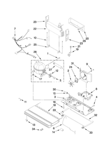 Unit Parts Diagram and Parts List for MFI2665XEM3  Maytag Refrigerator