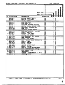 Ice Maker Kit Page 2 Diagram and Parts List for HMG211577  Admiral Refrigerator