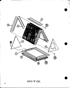 A Coil Diagram and Parts List for ACFC18AOV-A P69328-1C Amana Air Conditioner