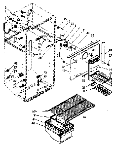 Liner Parts Diagram and Parts List for 106106813067  Kenmore Refrigerator