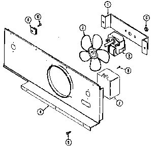 Blower Motor Diagram and Parts List for SVD8310SD  Jenn-Air Range