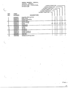 Mixing Valve Assembly Page 2 Diagram and Parts List for P7804719W  Amana Washer