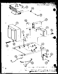 Magnetron/transformer Diagram and Parts List for RR-1225 P76333-2M Amana Microwave