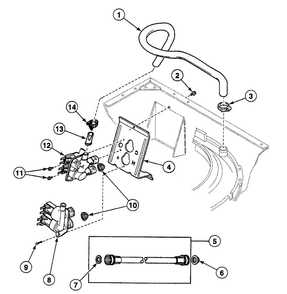 Part Location Diagram of 201468P Maytag Washer water inlet valve